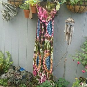 Lakhays Tie Dye maxi dress